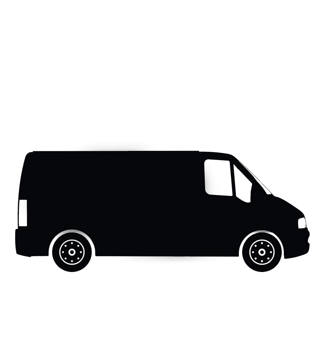 Фургон сбоку вектор