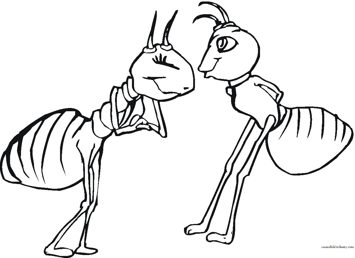 Муравей и голубка раскраска