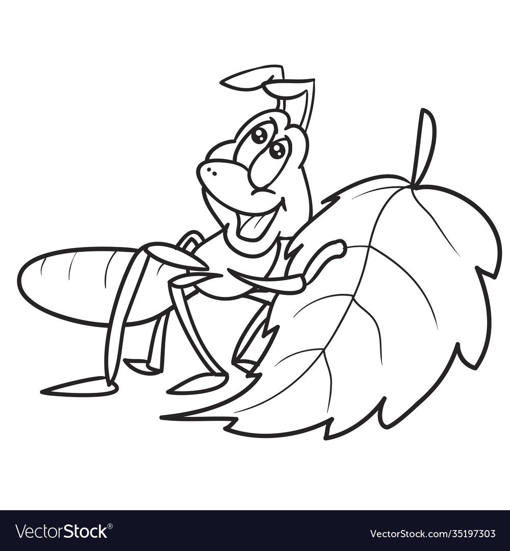 Раскраска муравьишка домой спешил