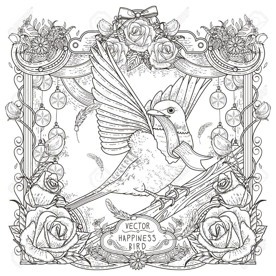 Картинки для раскраски антистресс голубь