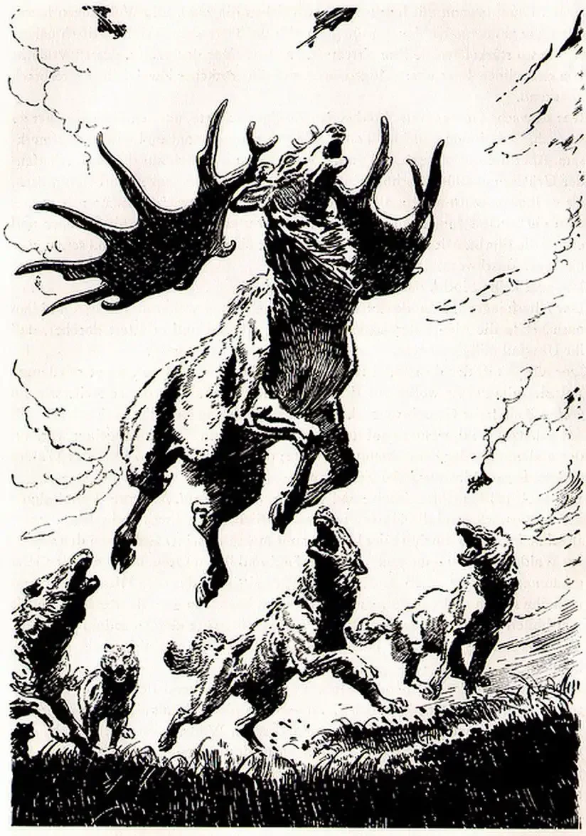 Зденек Буриан олень