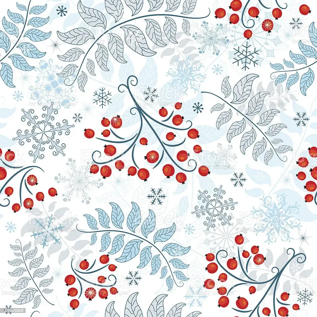 Русские новогодние узоры