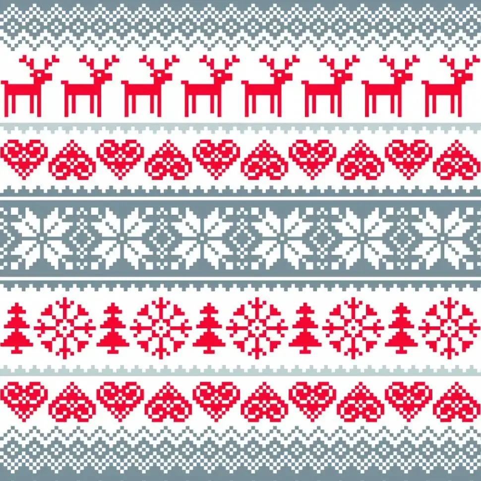 Русский новогодний орнамент