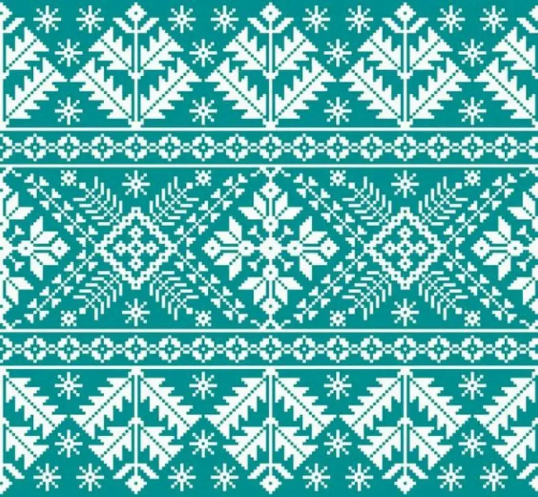 Зимний Скандинавский орнамент