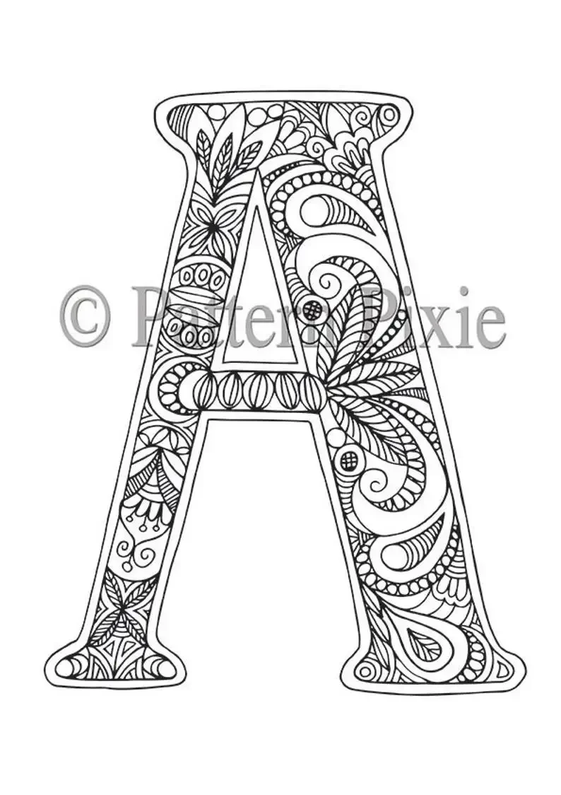 Буквица раскраска