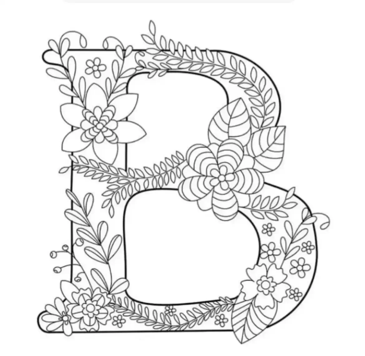 Заглавная буква раскраска