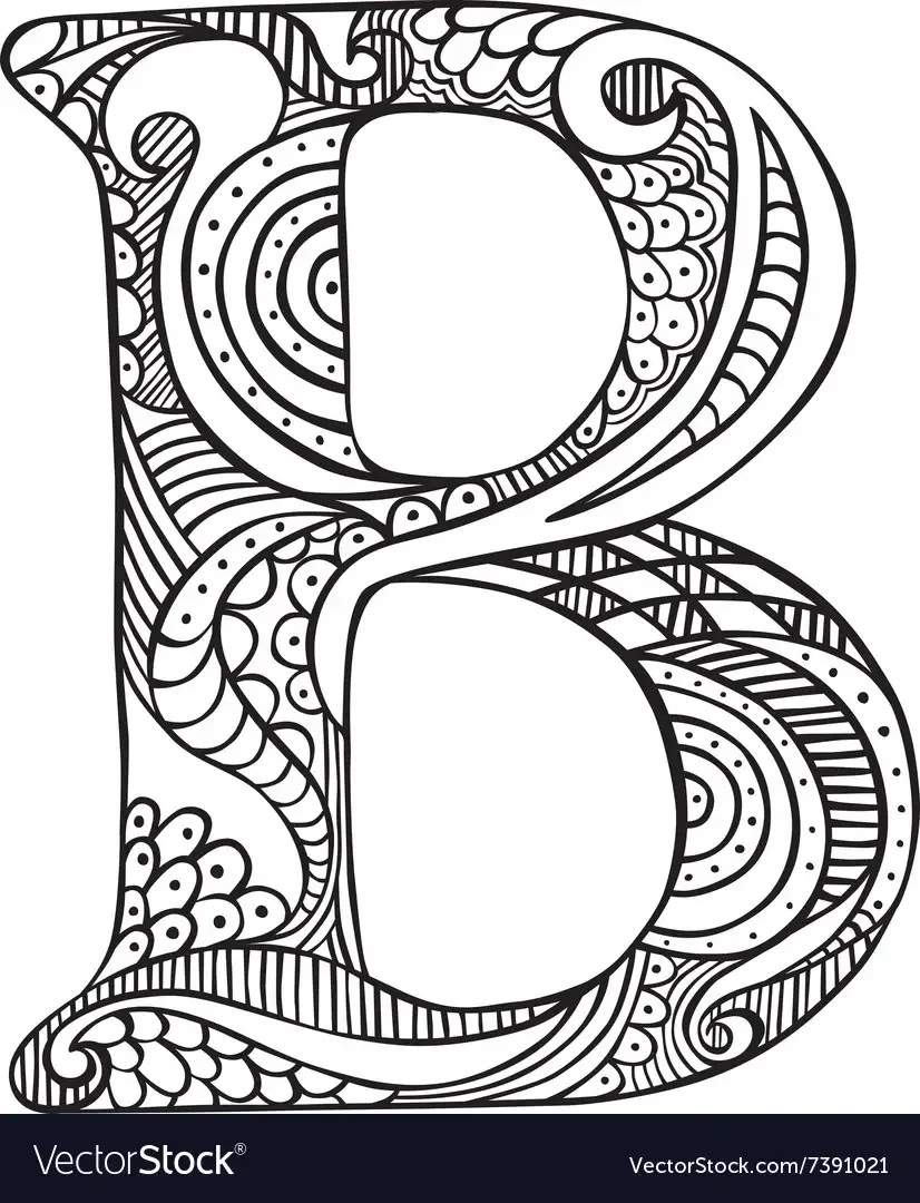 Буквы с узорами