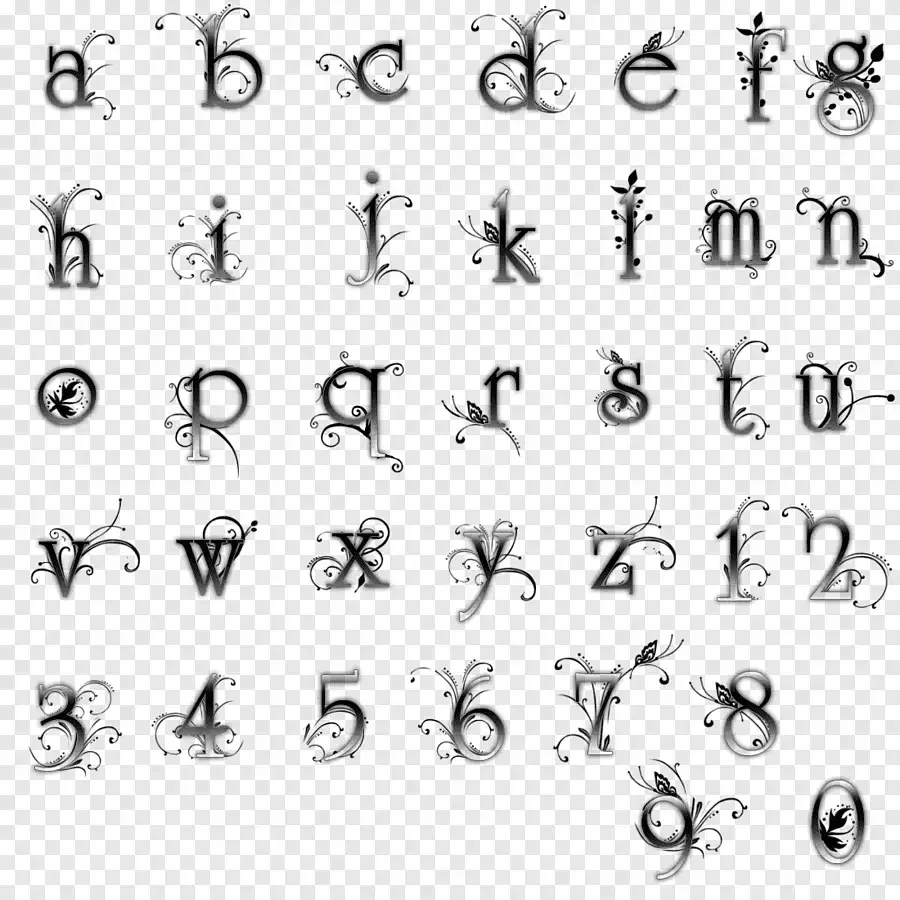 Необычный алфавит символы