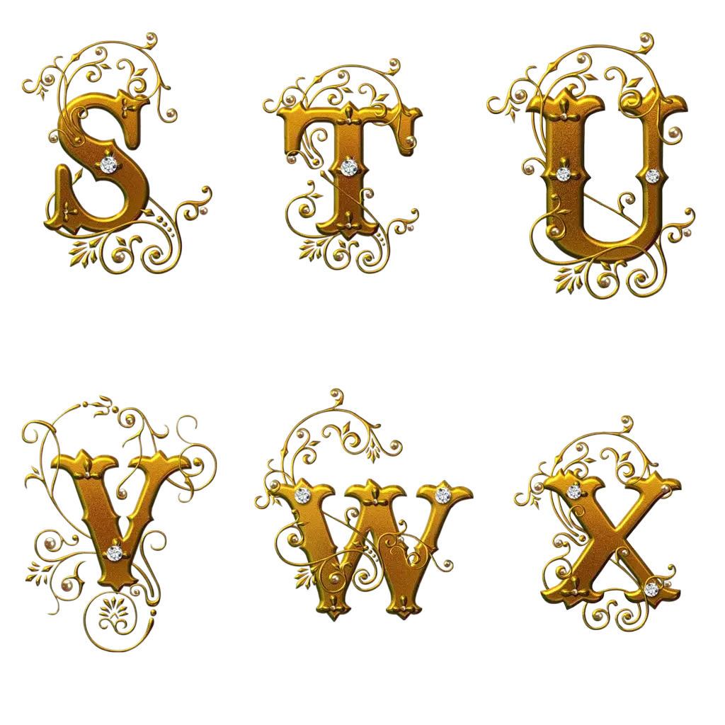 Красивые декоративные буквы
