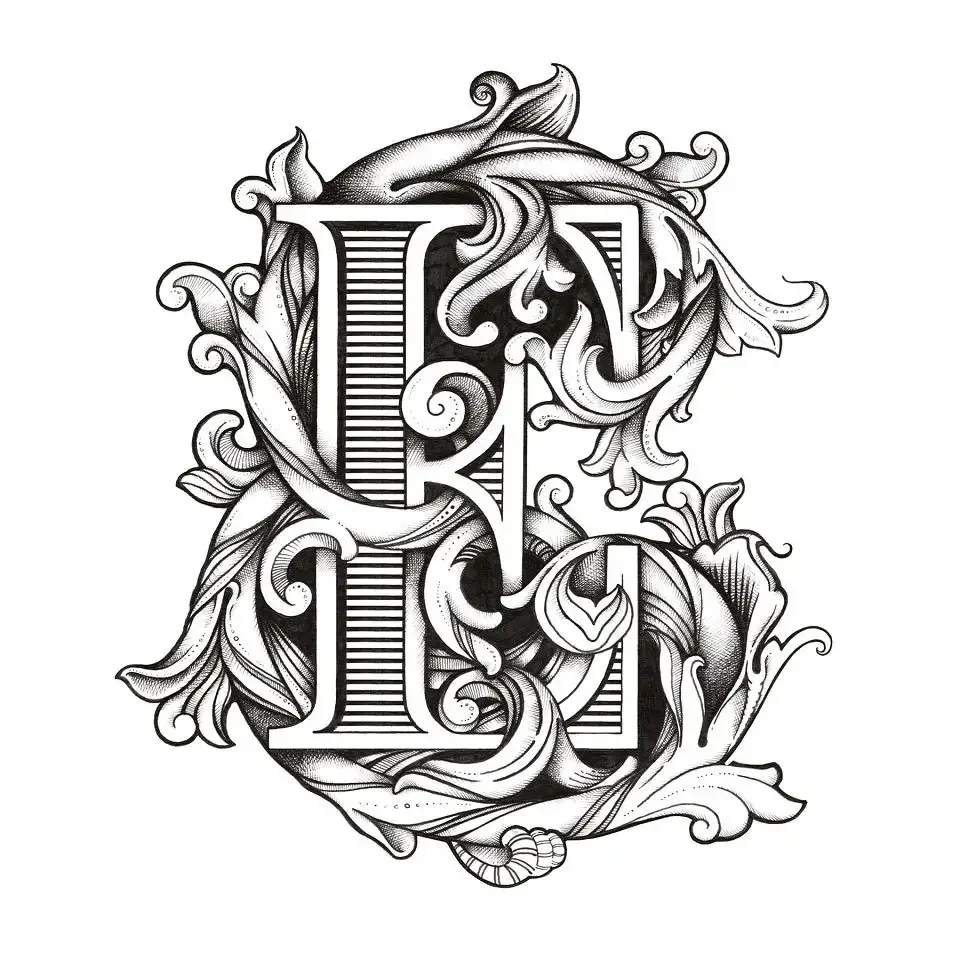 Монограмма буквы е