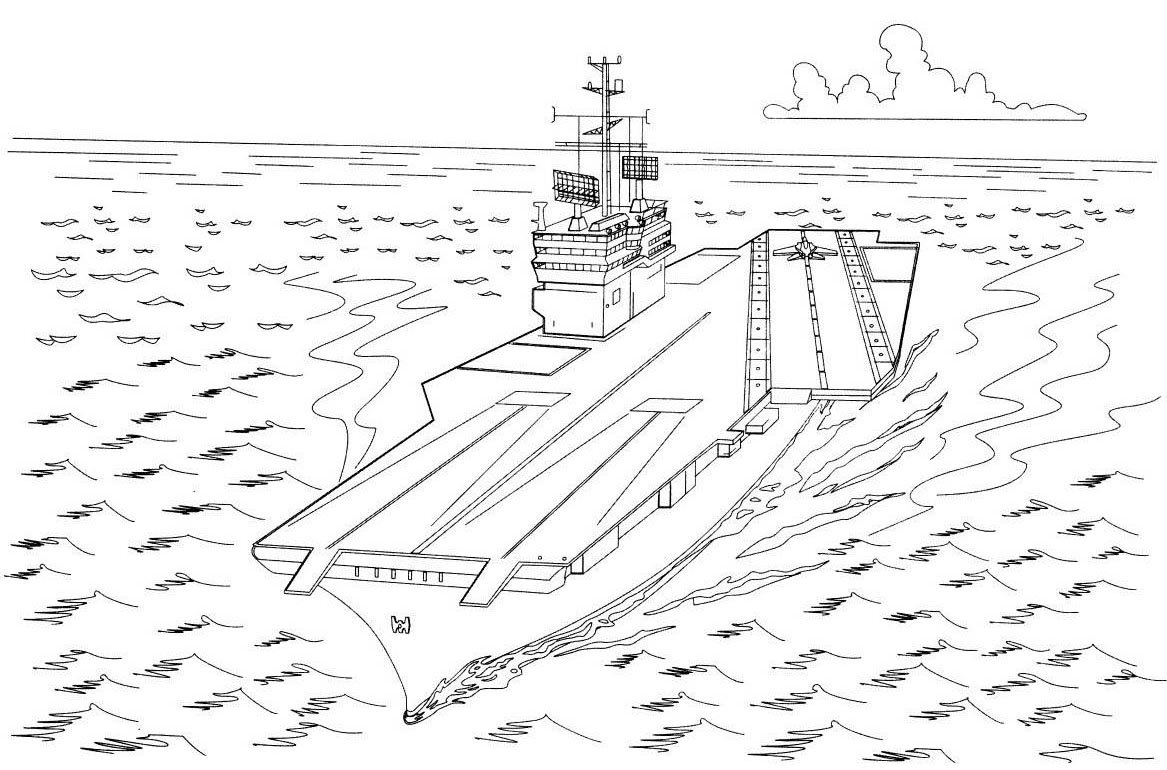 Корабли. Раскраска