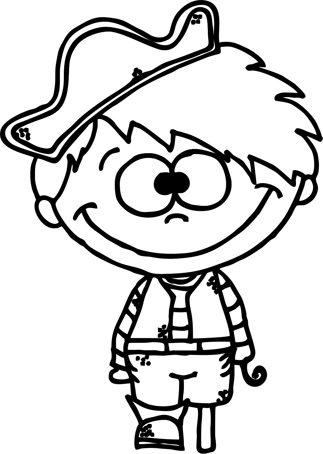 Раскраска смешные человечки