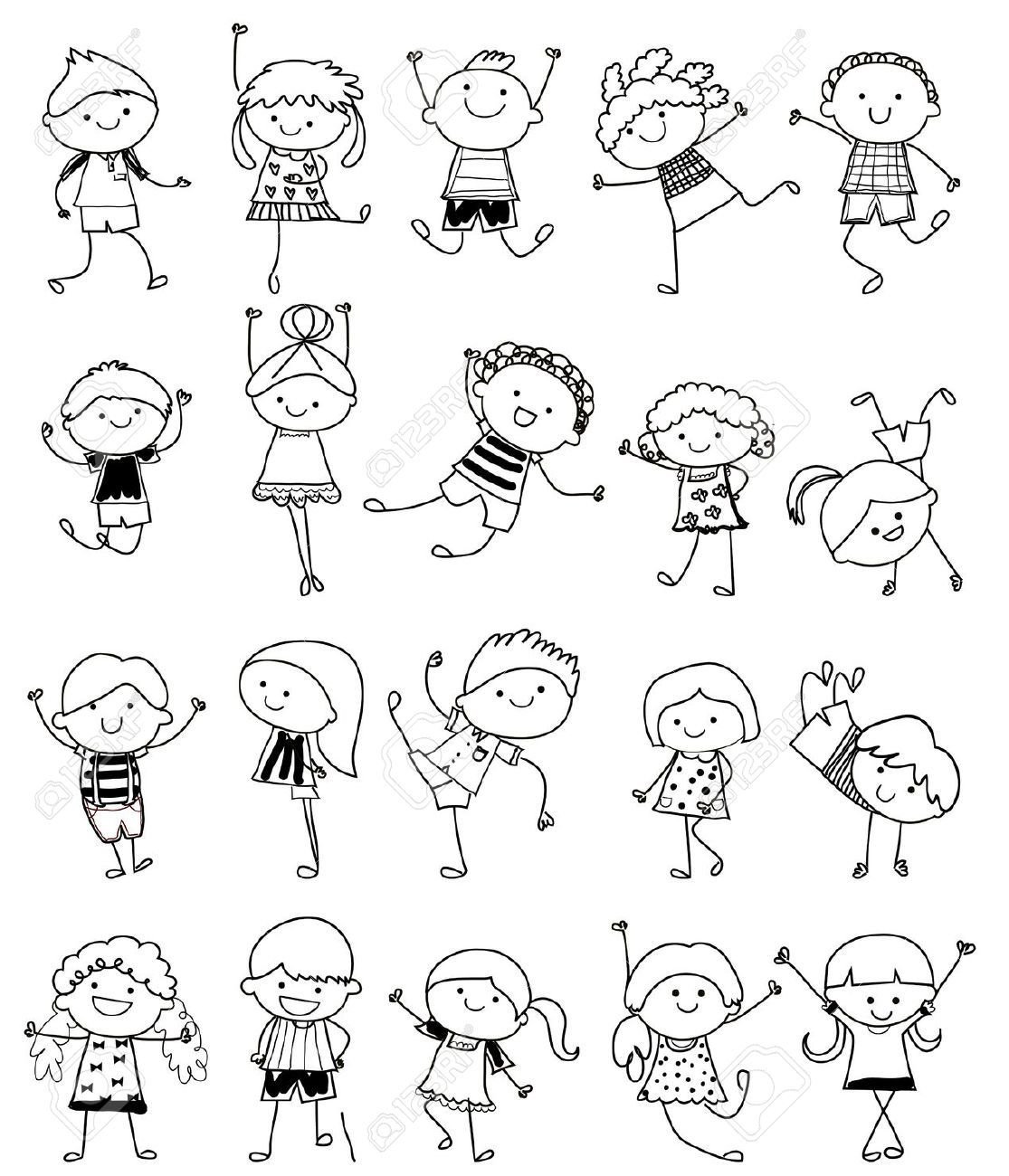 Смешные человечки рисунки