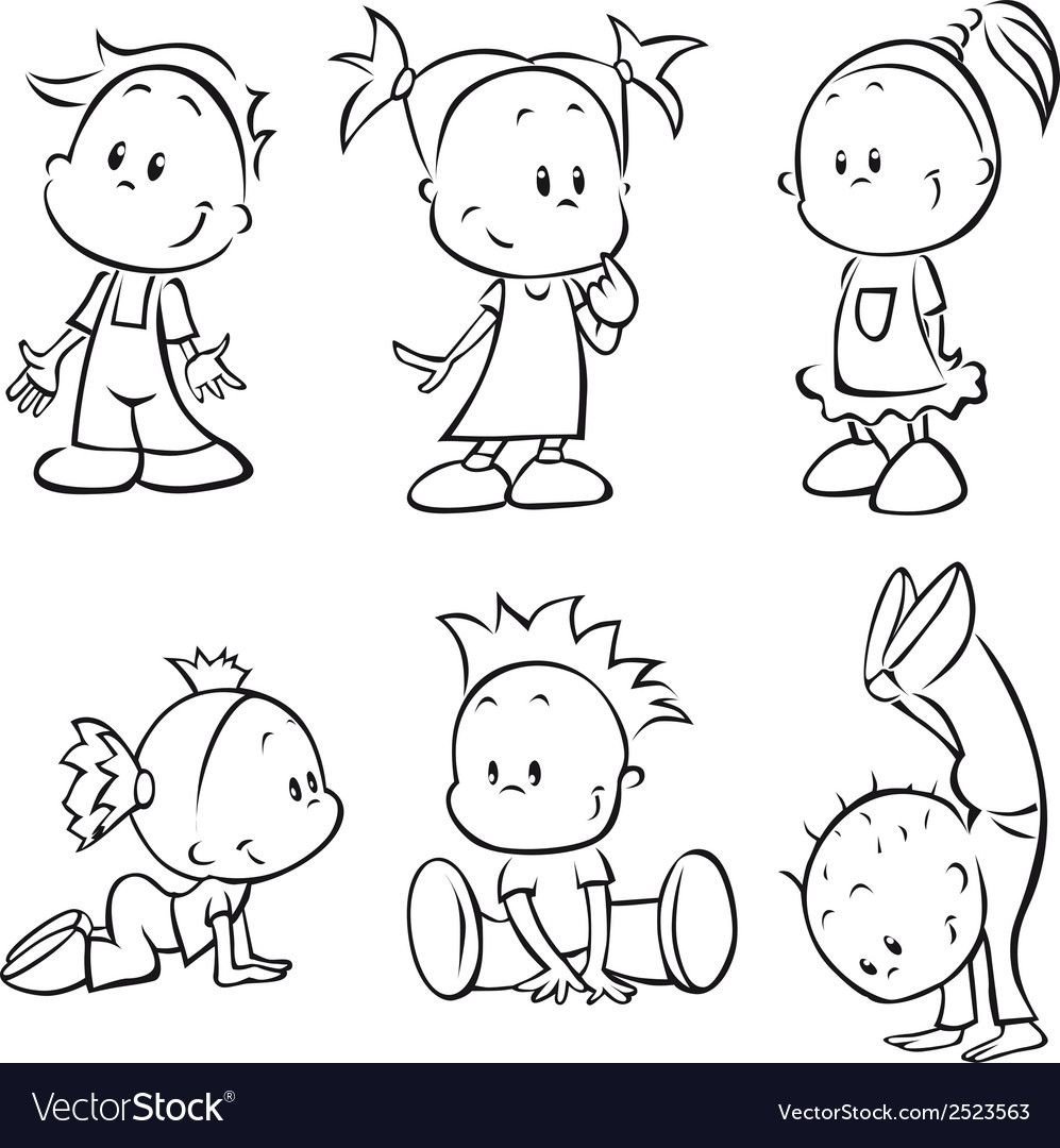 Смешные человечки раскраска для детей