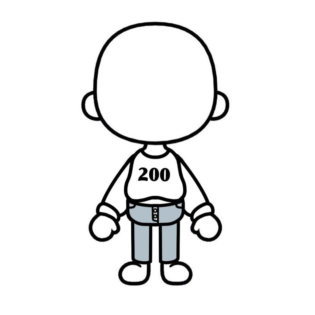 Раскраска тока бока одежда