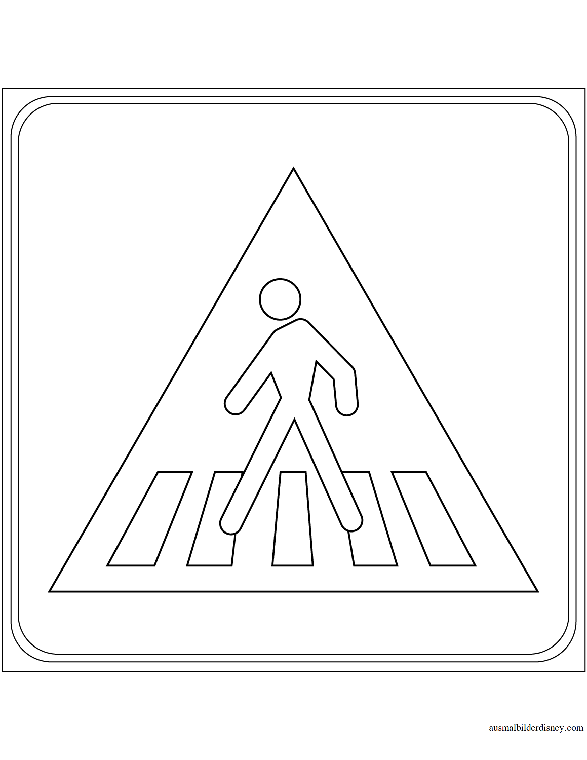 Пешеходный светофор раскраска