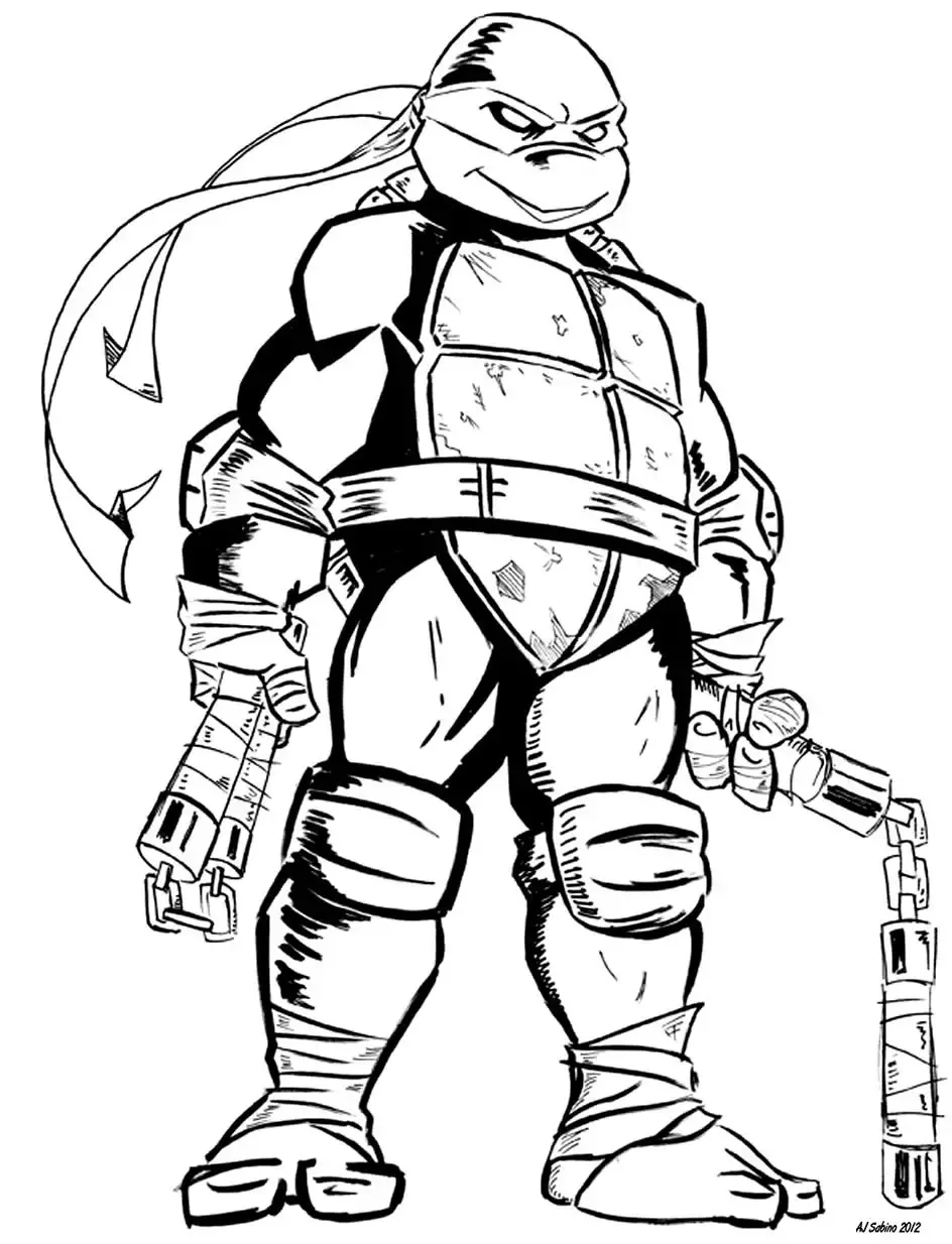 Раскраска Черепашки ниндзя мутанты