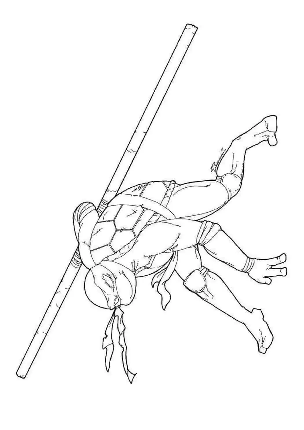 Черепашки мутанты ниндзя разукрашки