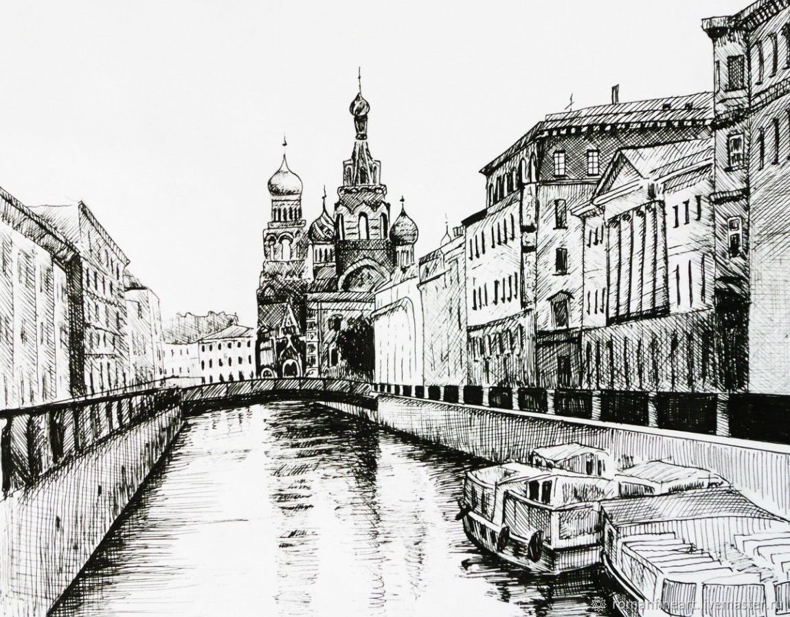 Петербург силуэты города