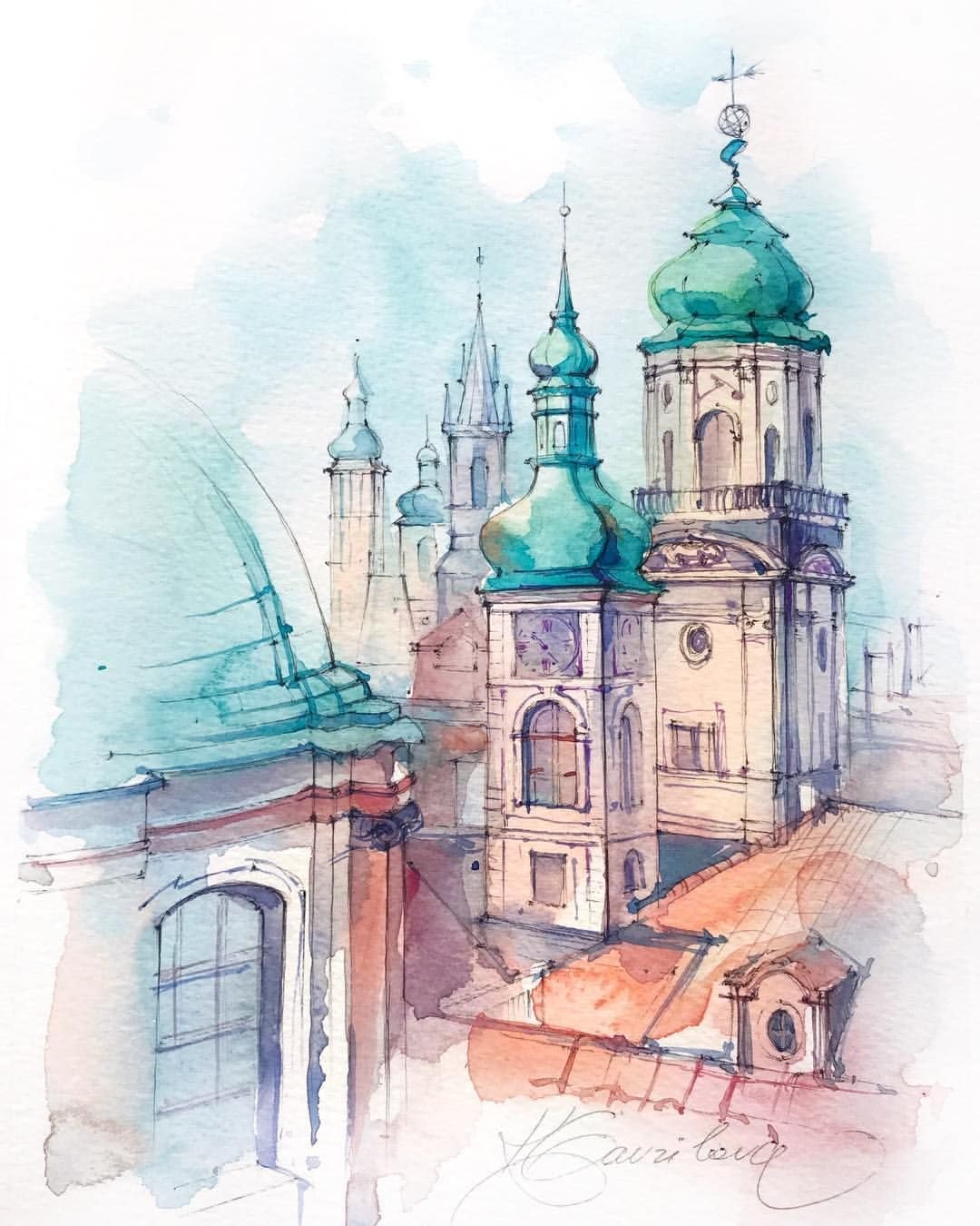 Силуэт Васильевского острова