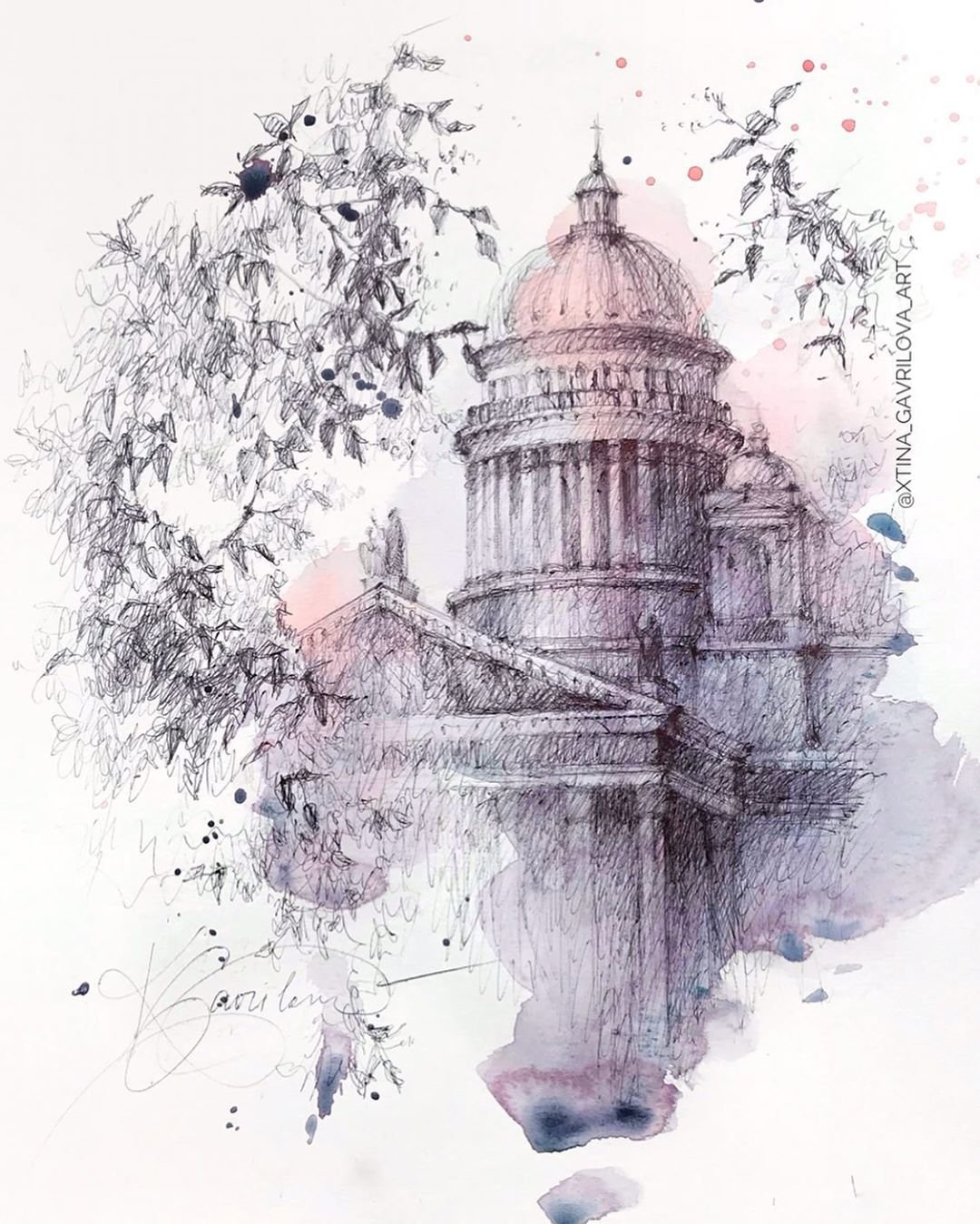 Крыши Питера вектор