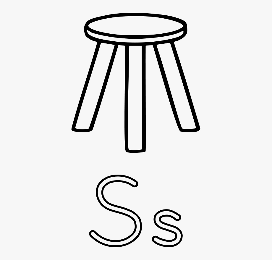 Табуретка раскраска для детей