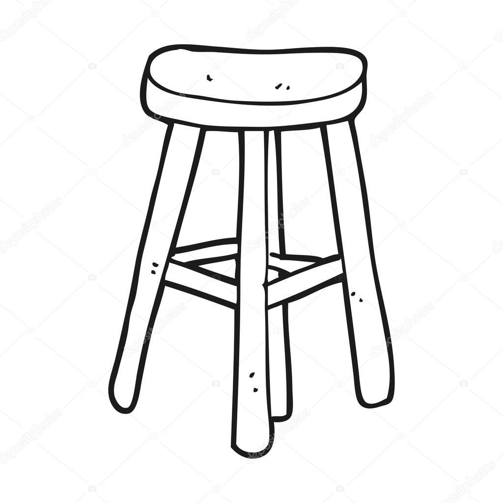 Табуретка раскраска для детей