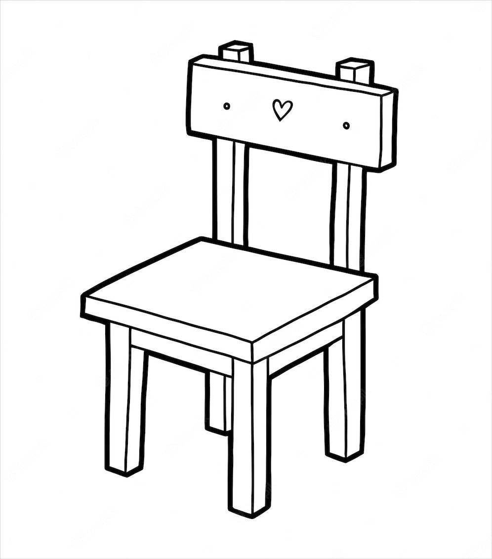 Табурет из дерева эскиз карандашом