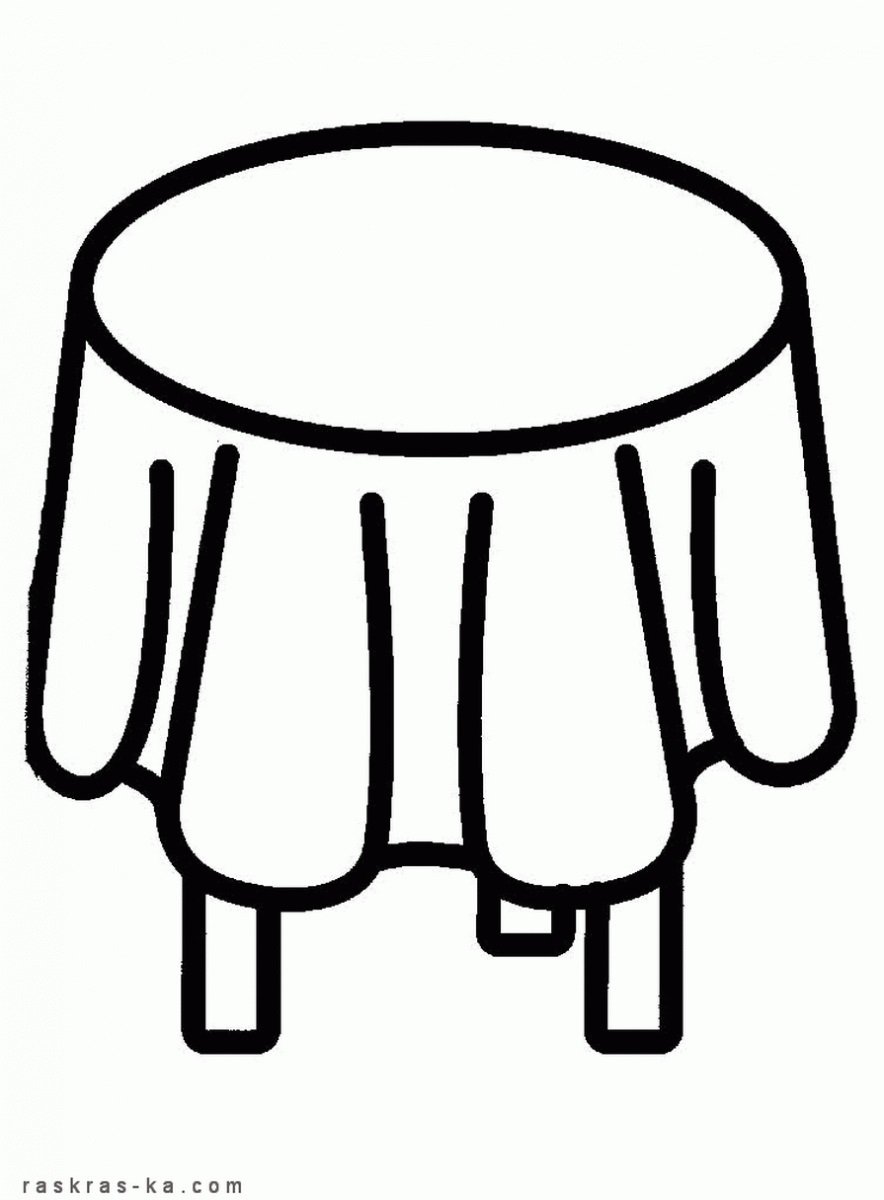 Стул раскраска для детей