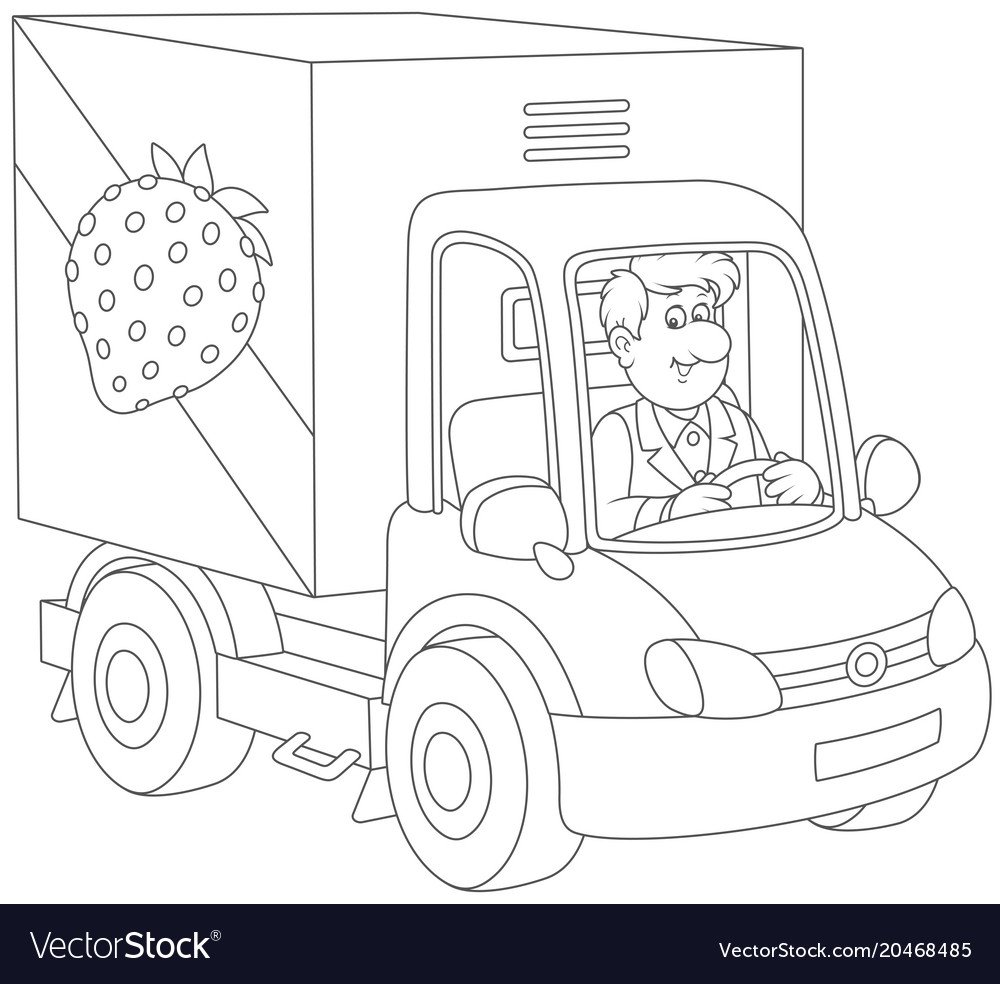 Машина раскраска для малышей