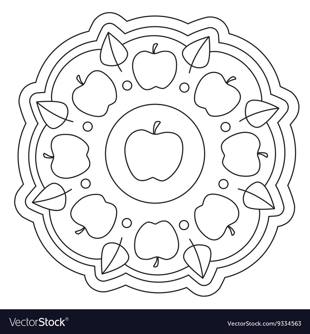 Раскраска декоративная тарелка