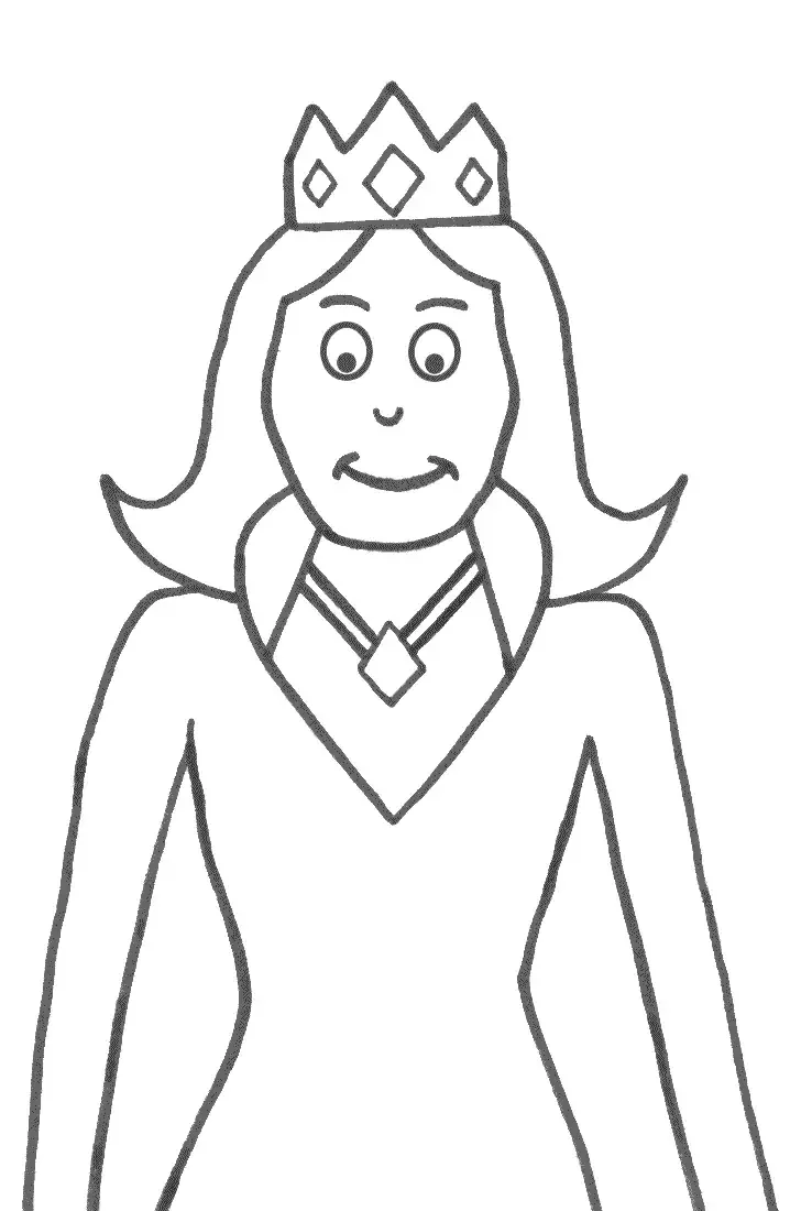 Снежная Королева трафарет на окна