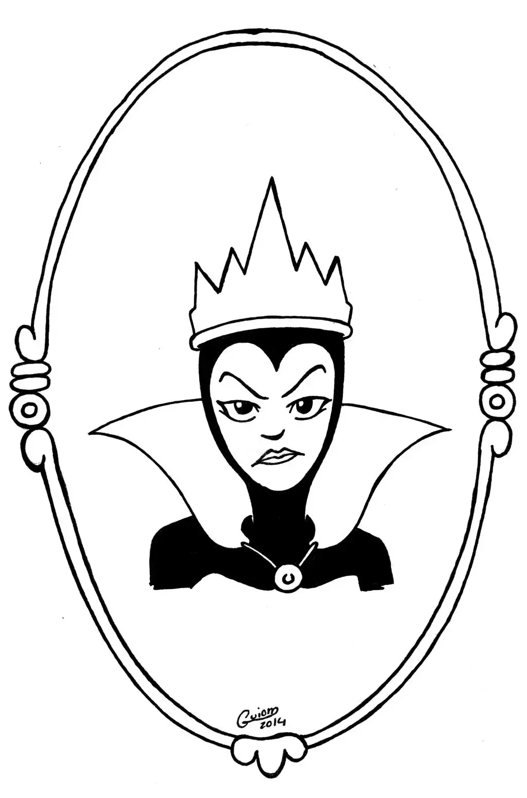 Злая Королева раскраска