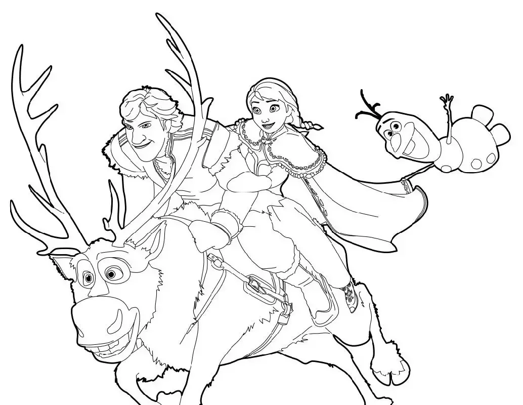 Раскраски взрослым Снежная Королева