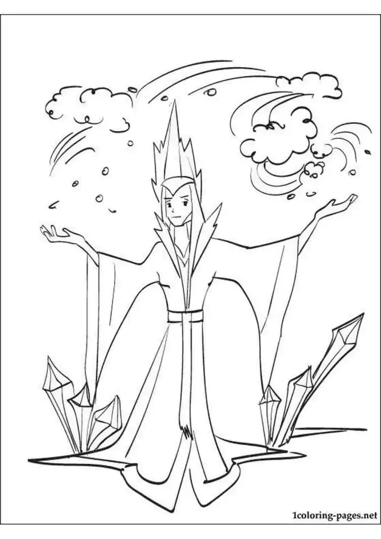 Раскраска Кай и Герда Снежная Королева