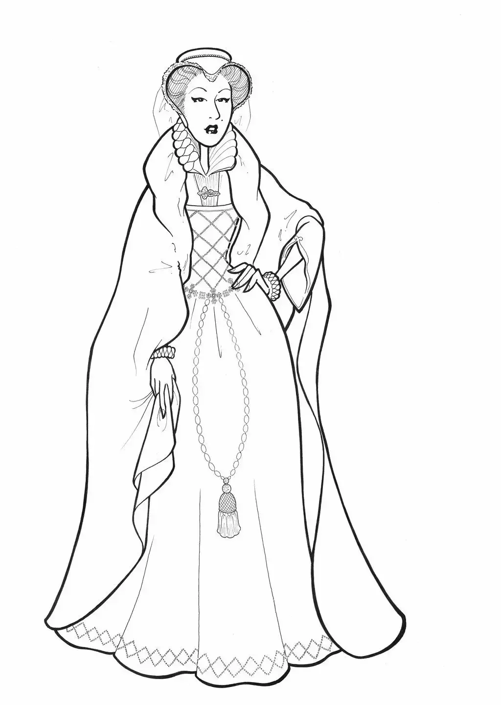 Сказка о мертвой царевне раскраска