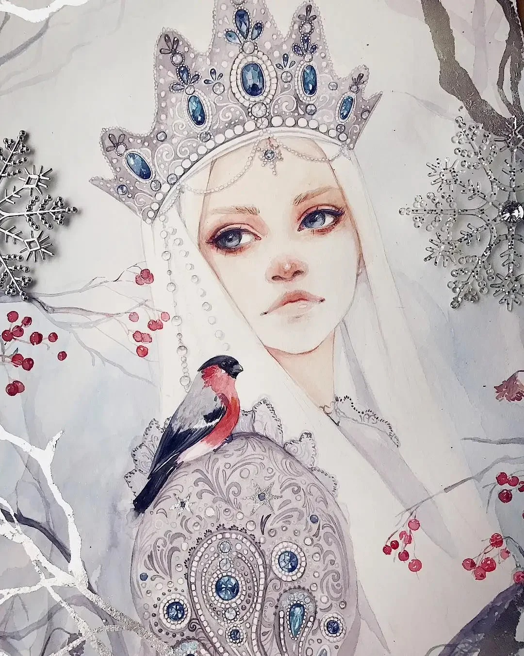 Снежная Королева карандашом