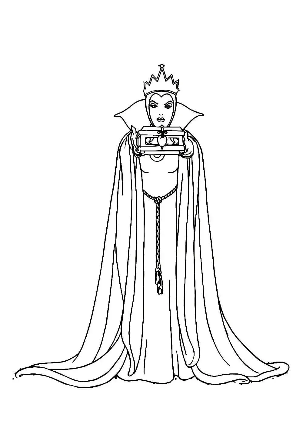 Злая Королева раскраска