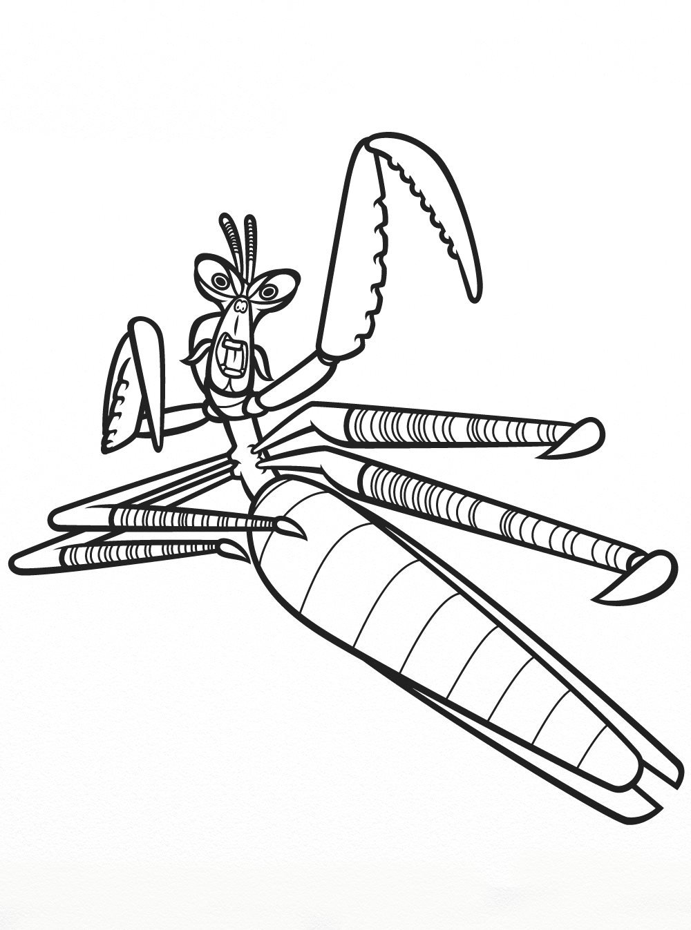 Богомол рисунок Графика