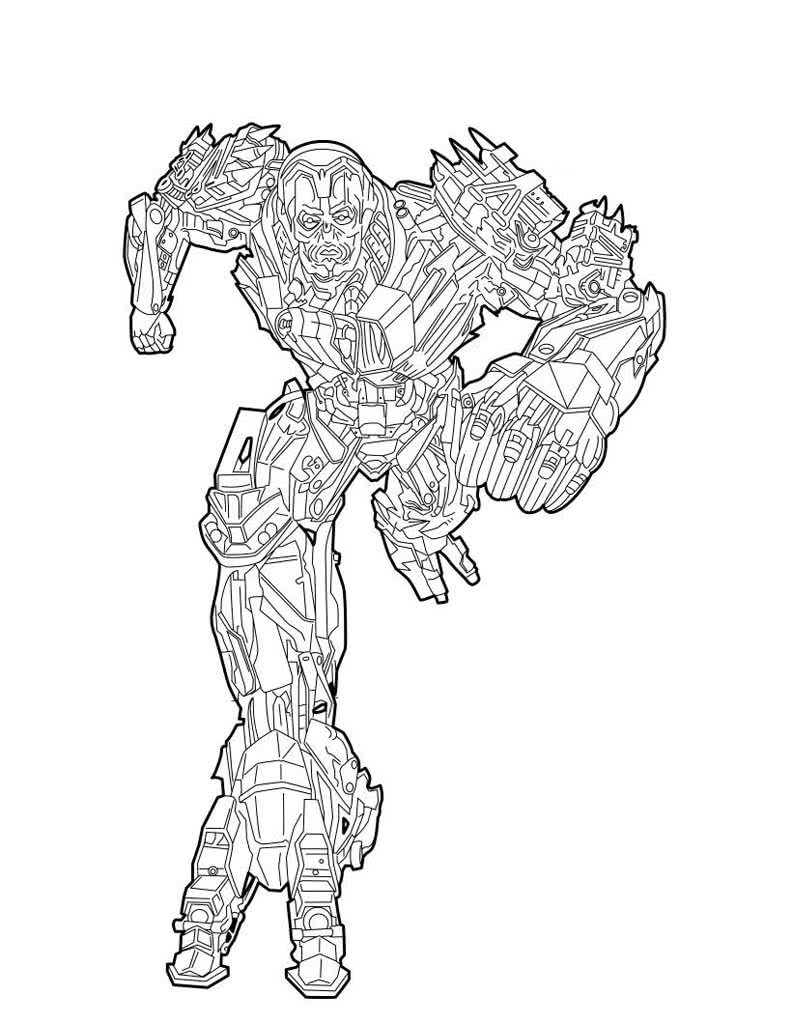 Раскраска трансформеры Локдаун