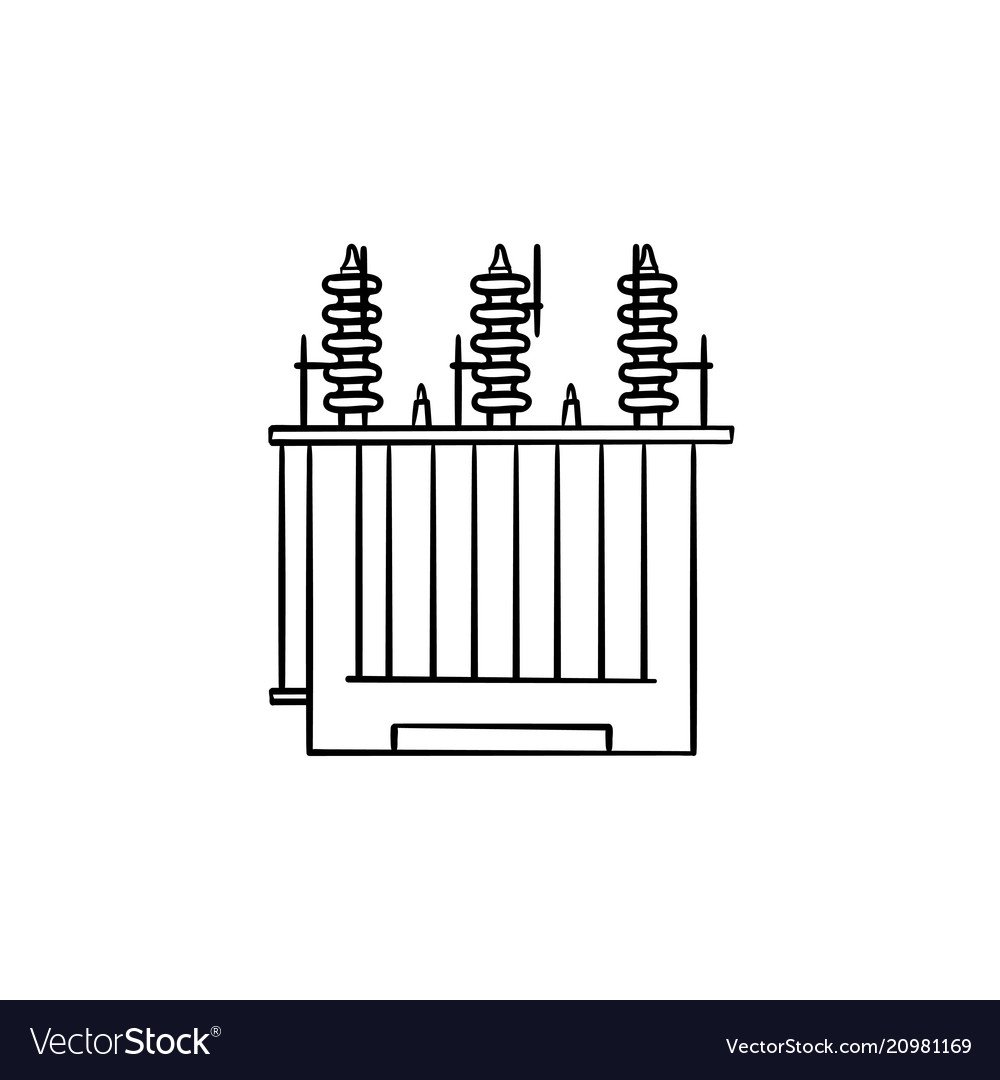 Электрическая подстанция значок