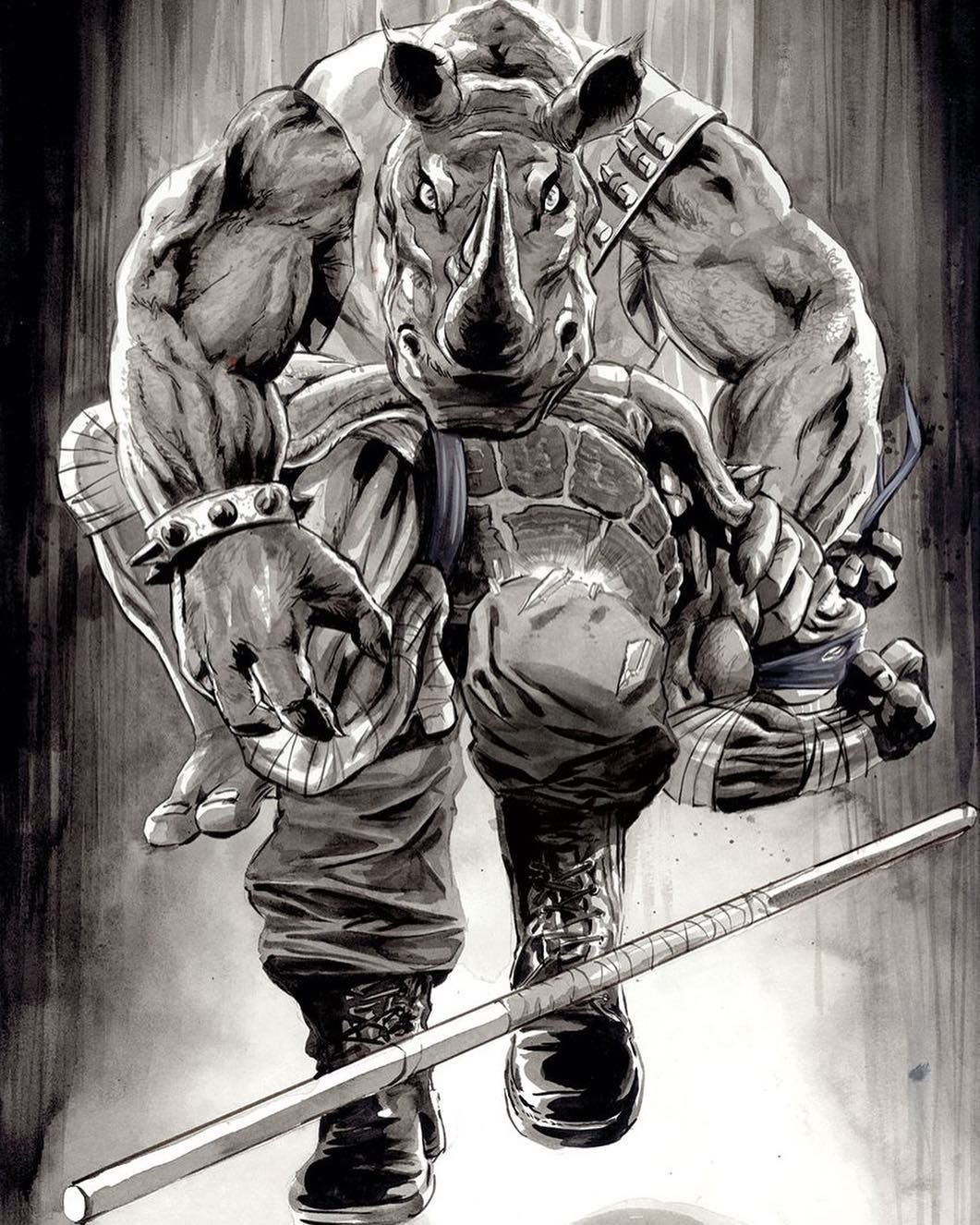 Черепашки ниндзя носорог носорог