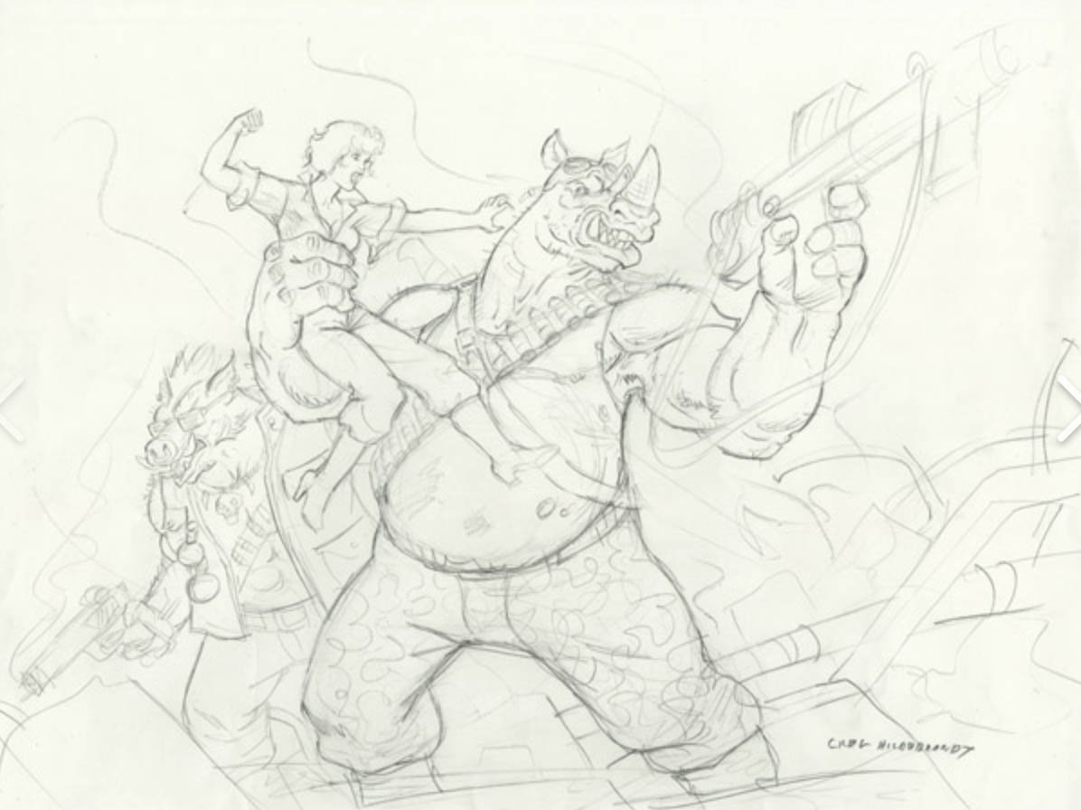 Бибоп и рокстеди раскраска 297х210