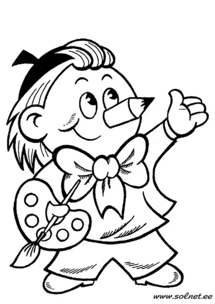 Незнайка раскраска