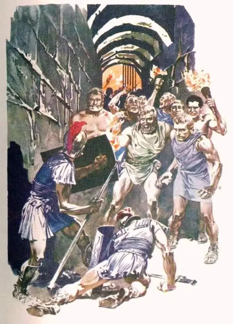 Гладиаторские бои гравюра