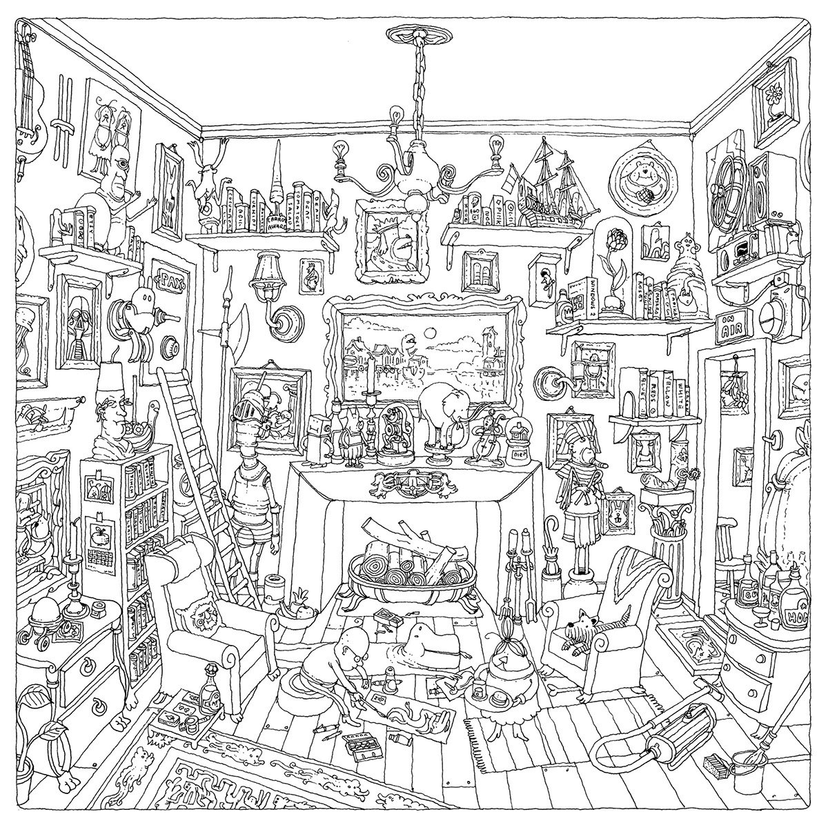 Большая раскраска