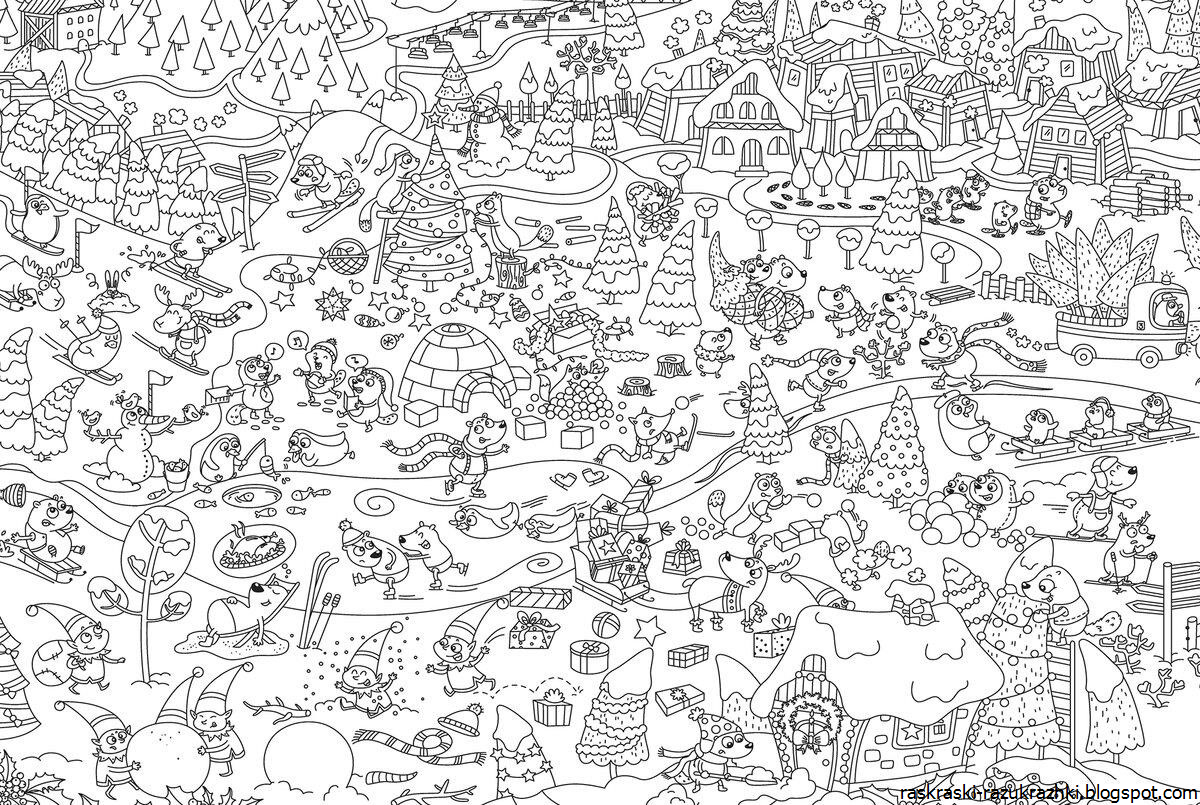 Раскраска "город"