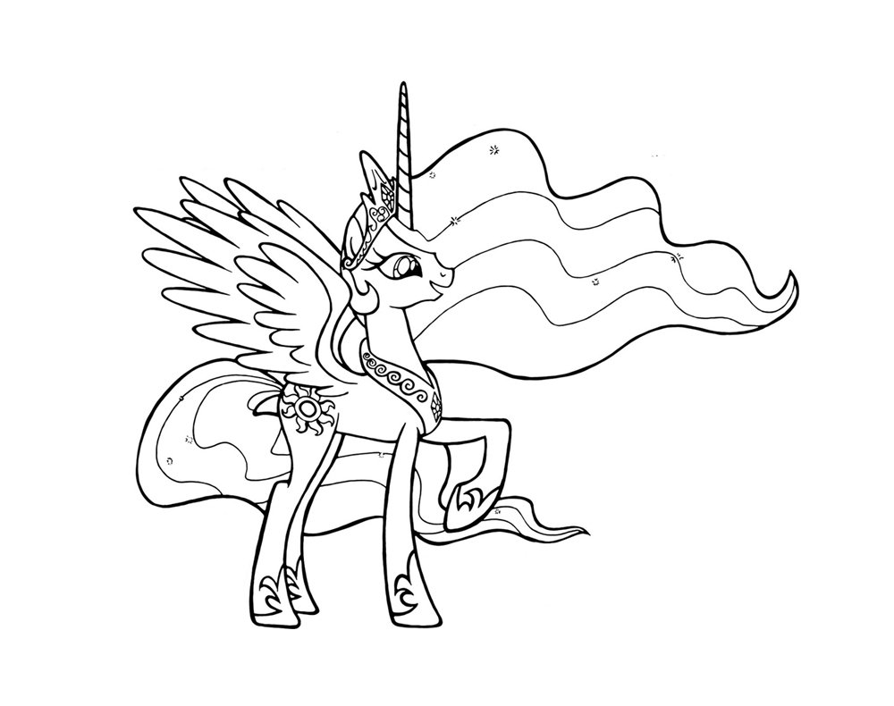 Раскраска пони Королева Кризалис
