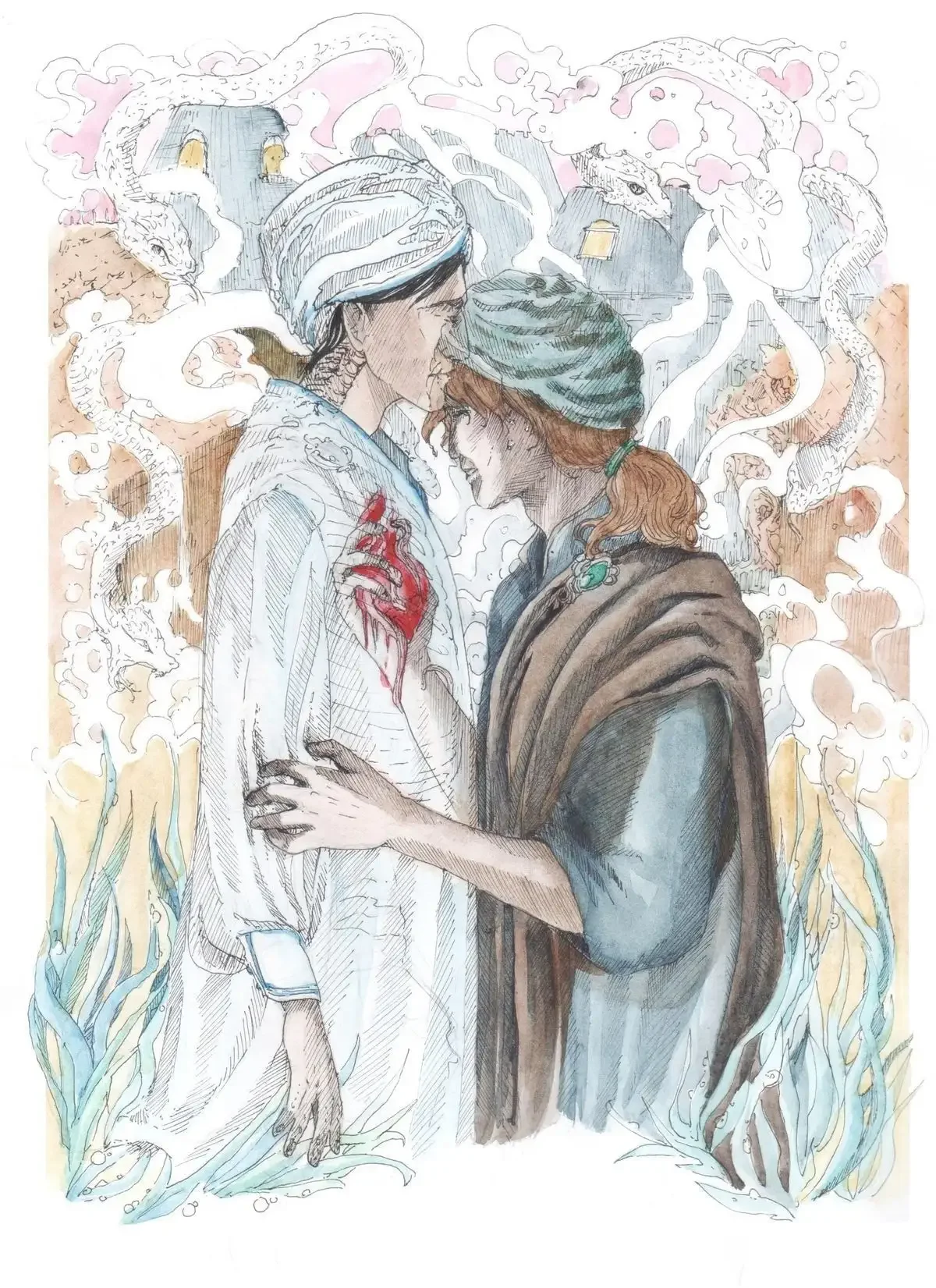 Наброски в скетчбуке