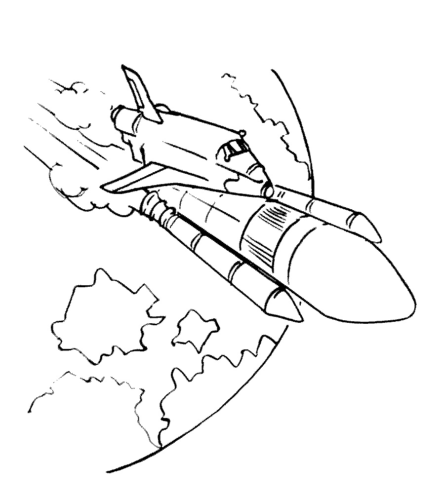 Раскраски на тему космос